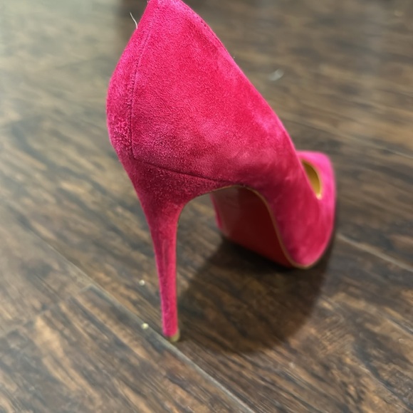 Never worn pink suede Christian Louis Vuitton - Picture 3 of 7